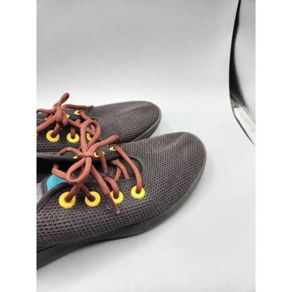 Allbirds Tree Runner  Shoes Mens 11 Black Yellow Eyelets 0420 RM1 Sneakers